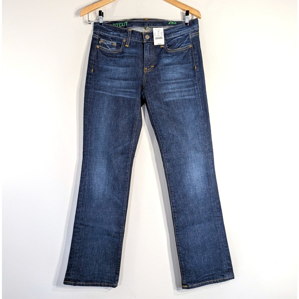 J.Crew Dark Wash Bootcut Jeans; Low Rise Stretch Denim 29S NWT
